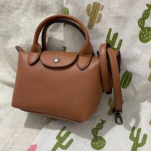 Longchamp Brown Leather Tote